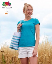 T-shirt bawełniany FRUIT OF THE LOOM® Original dla pani