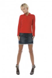 Koszulka polo z długimi rękawami B&C® Safran dla pani Koszulka polo z długimi rękawami B&C® Safran dla pani