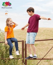 T-shirt bawełniany FRUIT OF THE LOOM® Original dla dziecka