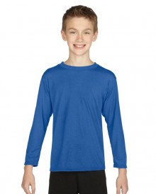 Antybakteryjny T-shirt z długimi rękawami GILDAN® dla dziecka