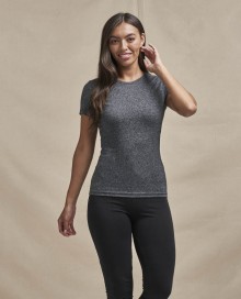 Damski melanżowy T-shirt bawełniano-poliestrowy JUST TS® Damski melanżowy T-shirt bawełniano-poliestrowy JUST TS®