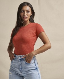 Damski melanżowy T-shirt bawełniano-poliestrowy JUST TS® Damski melanżowy T-shirt bawełniano-poliestrowy JUST TS®