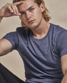 Męski melanżowy T-shirt bawełniano-poliestrowy JUST TS®