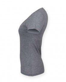 Damski dopasowany T-shirt melanżowy SKINNIFIT® Triblend