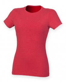 Damski dopasowany T-shirt melanżowy SKINNIFIT® Triblend