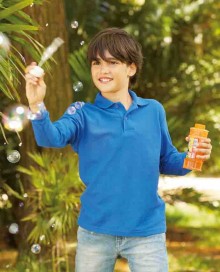 Koszulka polo z długimi rękawami FRUIT OF THE LOOM® dla dziecka Koszulka polo z długimi rękawami FRUIT OF THE LOOM® dla dziecka