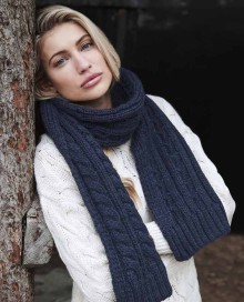 Włóczkowy szalik z warkoczami BEECHFIELD®