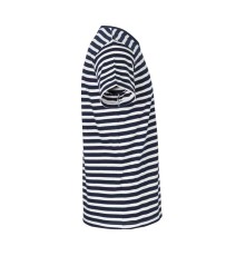 Męski dopasowany T-shirt organiczny w paski