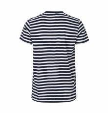 Męski dopasowany T-shirt organiczny w paski