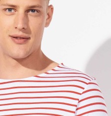 Męska koszulka w paski z długimi rękawami Męska koszulka w paski z długimi rękawami