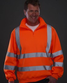 Odblaskowa bluza polarowa z krótkim zamkiem YOKO® unisex