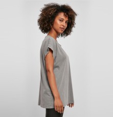 Damski swobodny sprany T-shirt