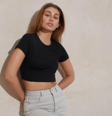 Damski krótki T-shirt z 3 włókien