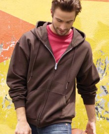 Bluza na zamek z kapturem GILDAN® dla pana