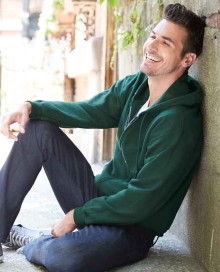 Bluza na zamek z kapturem GILDAN® dla pana