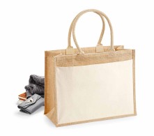 Torba z juty z bawełnianą kieszenią WESTFORD MILL® Shopper