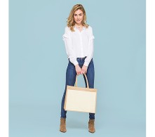 Torba z juty z bawełnianą kieszenią WESTFORD MILL® Shopper