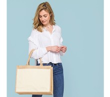 Torba z juty z bawełnianą kieszenią WESTFORD MILL® Shopper