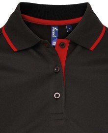 Szybkoschnące polo PREMIER® z kontrastowymi brzegami dla pani