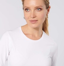 Damska koszulka elastyczna z długimi rękawami