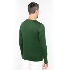 Męski dopasowany T-shirt z długimi rękawami Męski dopasowany T-shirt z długimi rękawami