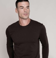 Męski dopasowany T-shirt z długimi rękawami Męski dopasowany T-shirt z długimi rękawami