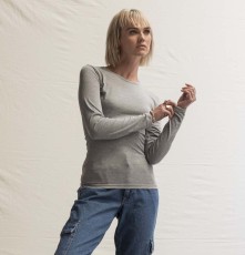 Damska koszulka Tri-Blend z długimi rękawami