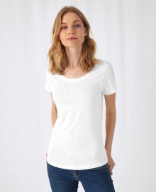 Organiczny damski T-shirt B&C® Inspire z dekoltem