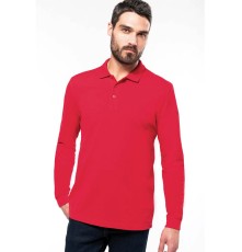 Lekka męska koszulka polo z długimi rękawami Lekka męska koszulka polo z długimi rękawami