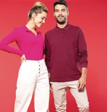 Lekka męska koszulka polo z długimi rękawami Lekka męska koszulka polo z długimi rękawami