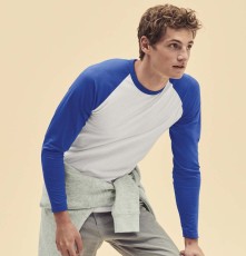 Męski T-shirt bejsbolowy Valueweight z długimi rękawami Męski T-shirt bejsbolowy Valueweight z długimi rękawami