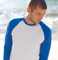 Męski T-shirt bejsbolowy Valueweight z długimi rękawami Męski T-shirt bejsbolowy Valueweight z długimi rękawami