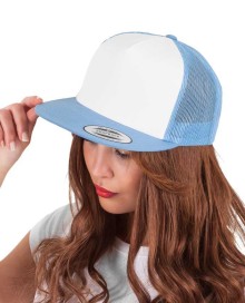 Kontrastowa czapka z siatką FLEXFIT® Trucker Snapback