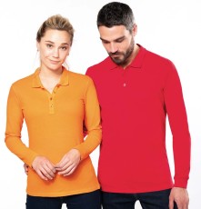 Lekka damska koszulka polo z długimi rękawami Lekka damska koszulka polo z długimi rękawami