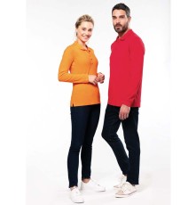 Lekka damska koszulka polo z długimi rękawami Lekka damska koszulka polo z długimi rękawami