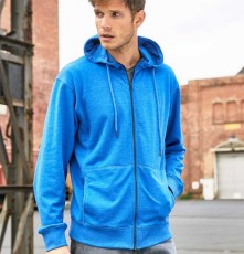 Męska organiczna rozpinana bluza z kapturem