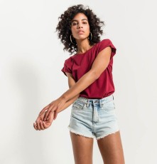 Damski top z mini rękawkami Damski top z mini rękawkami