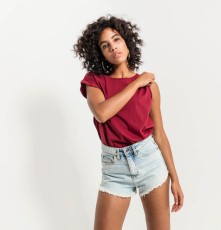 Damski top z mini rękawkami Damski top z mini rękawkami