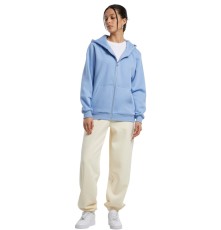 Miękka rozpinana bluza damska z kapturem Fluffy