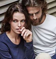 Męski gruby T-shirt z długimi rękawami