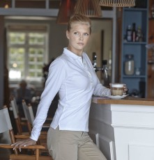 Damskie elastyczne polo z długimi rękawami Luxury Damskie elastyczne polo z długimi rękawami Luxury