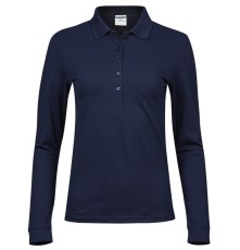 Damskie elastyczne polo z długimi rękawami Luxury Damskie elastyczne polo z długimi rękawami Luxury