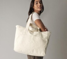 Duża zapinana torba WESTFORD MILL® z grubego płótna z podwójnymi uszami Duża zapinana torba WESTFORD MILL® z grubego płótna z podwójnymi uszami