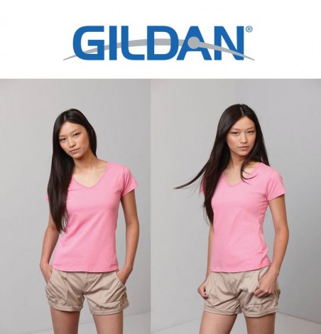 Koszulka GILDAN® Soft Style V dla pani