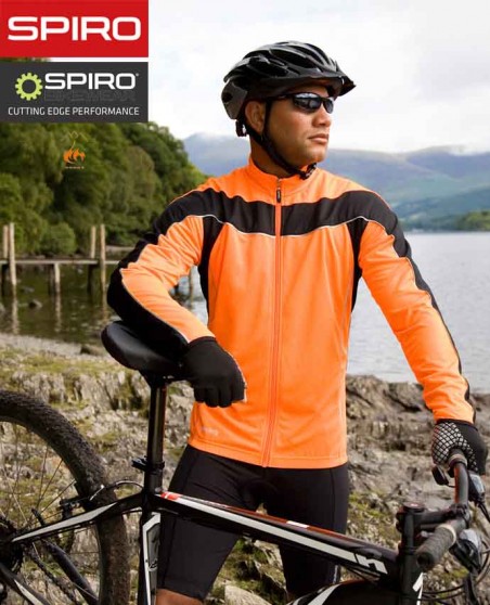 Szybkoschnąca koszulka rowerowa SPIRO® LS COOL-DRY® dla pana