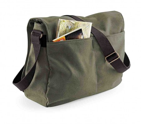 Płócienna torba listonoszka QUADRA® Vintage Płócienna torba listonoszka QUADRA® Vintage