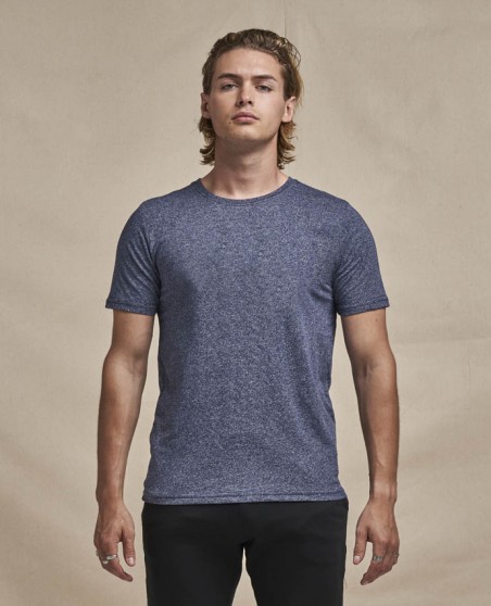 Męski melanżowy T-shirt bawełniano-poliestrowy JUST TS®