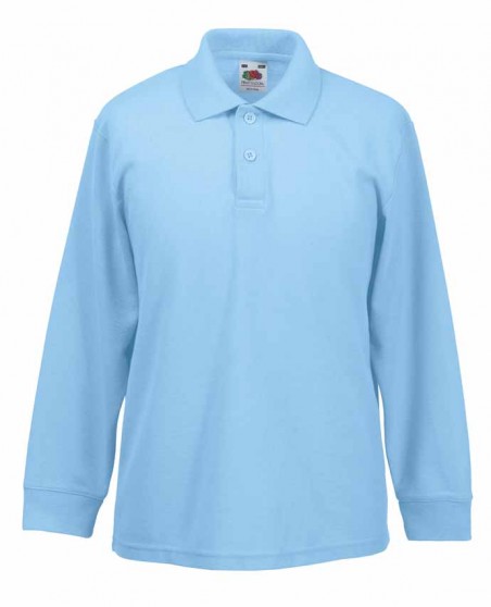 Koszulka polo z długimi rękawami FRUIT OF THE LOOM® dla dziecka Koszulka polo z długimi rękawami FRUIT OF THE LOOM® dla dziecka