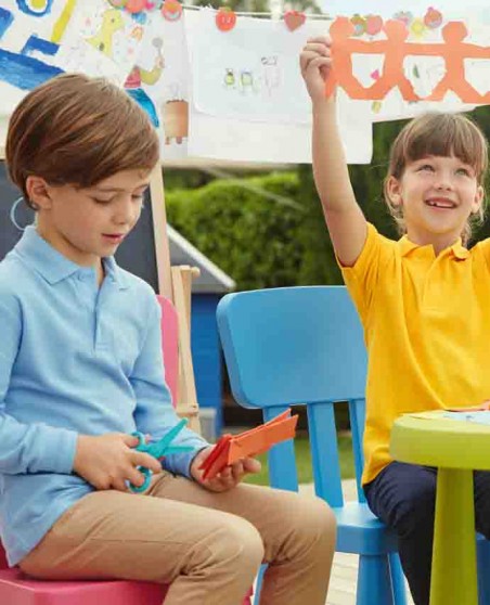 Koszulka polo z długimi rękawami FRUIT OF THE LOOM® dla dziecka Koszulka polo z długimi rękawami FRUIT OF THE LOOM® dla dziecka