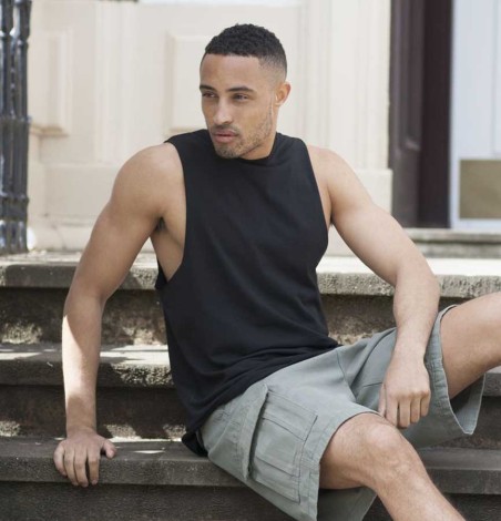 Męska luźna koszulka bez rękawów Męska luźna koszulka bez rękawów